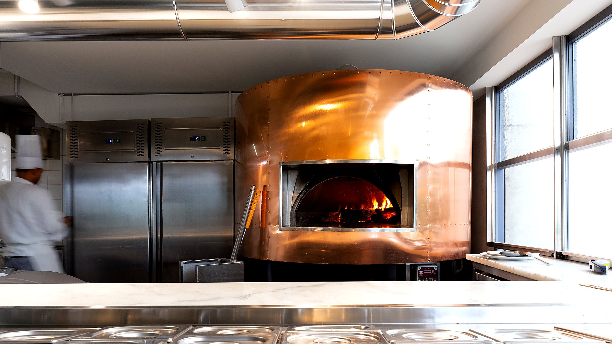 Forno a lenha da Madpizza de Alvalade